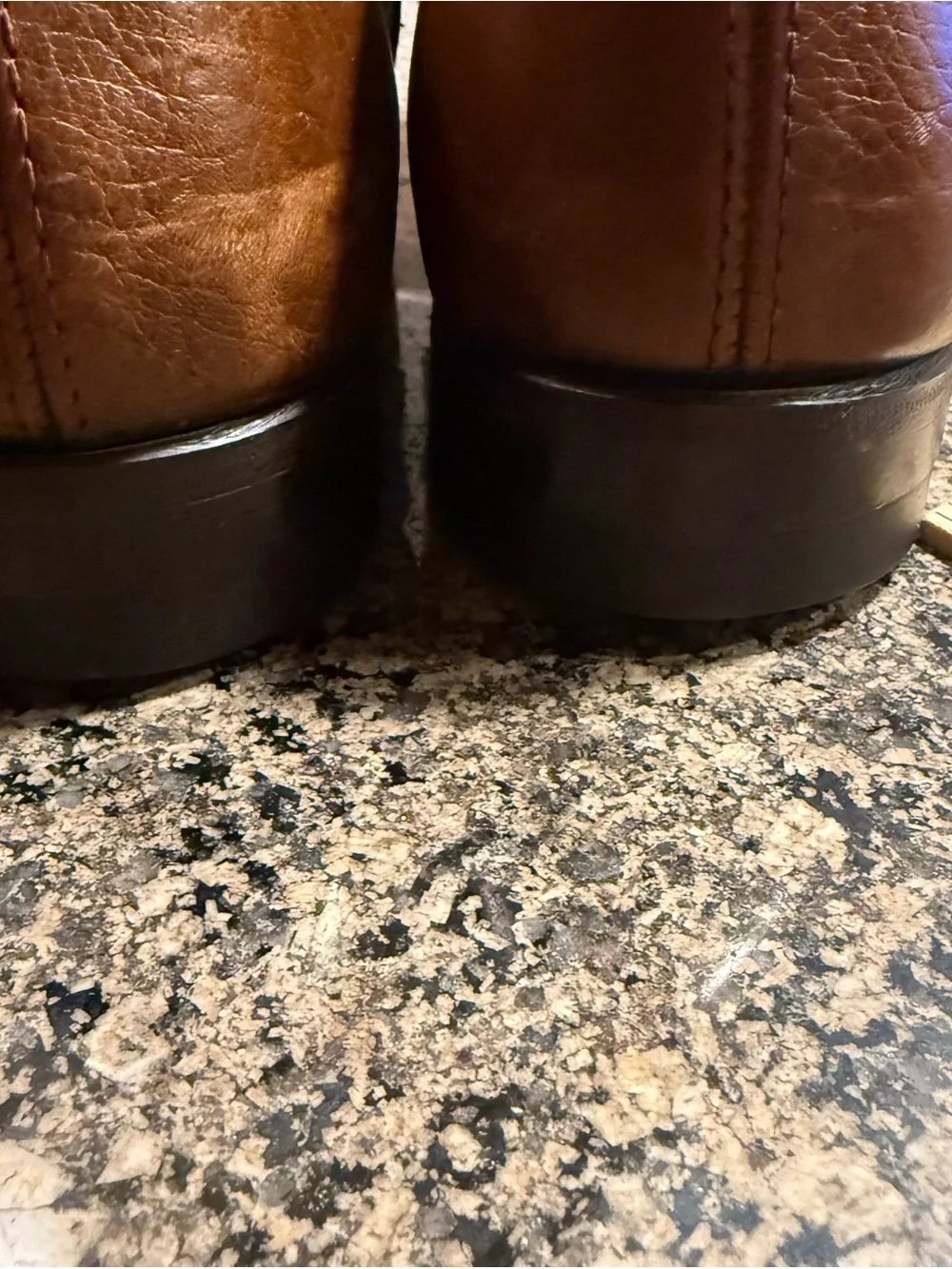 Men's Vintage Chestnut Leather Slip-On Loafers